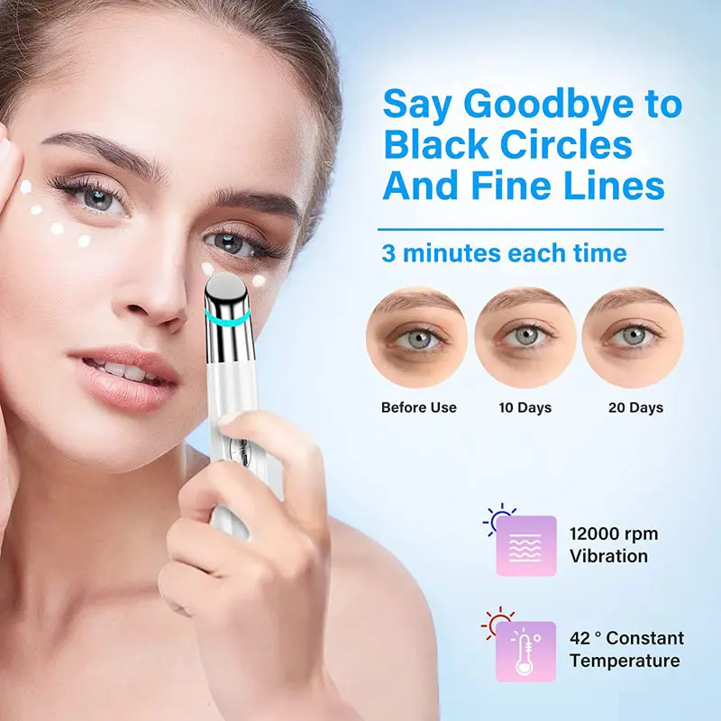 Electric Facial Massager Micro Vibration Eye Beauty Instrument For Relax Eye Dark Circles Eye Bags Wrinkles Puffiness