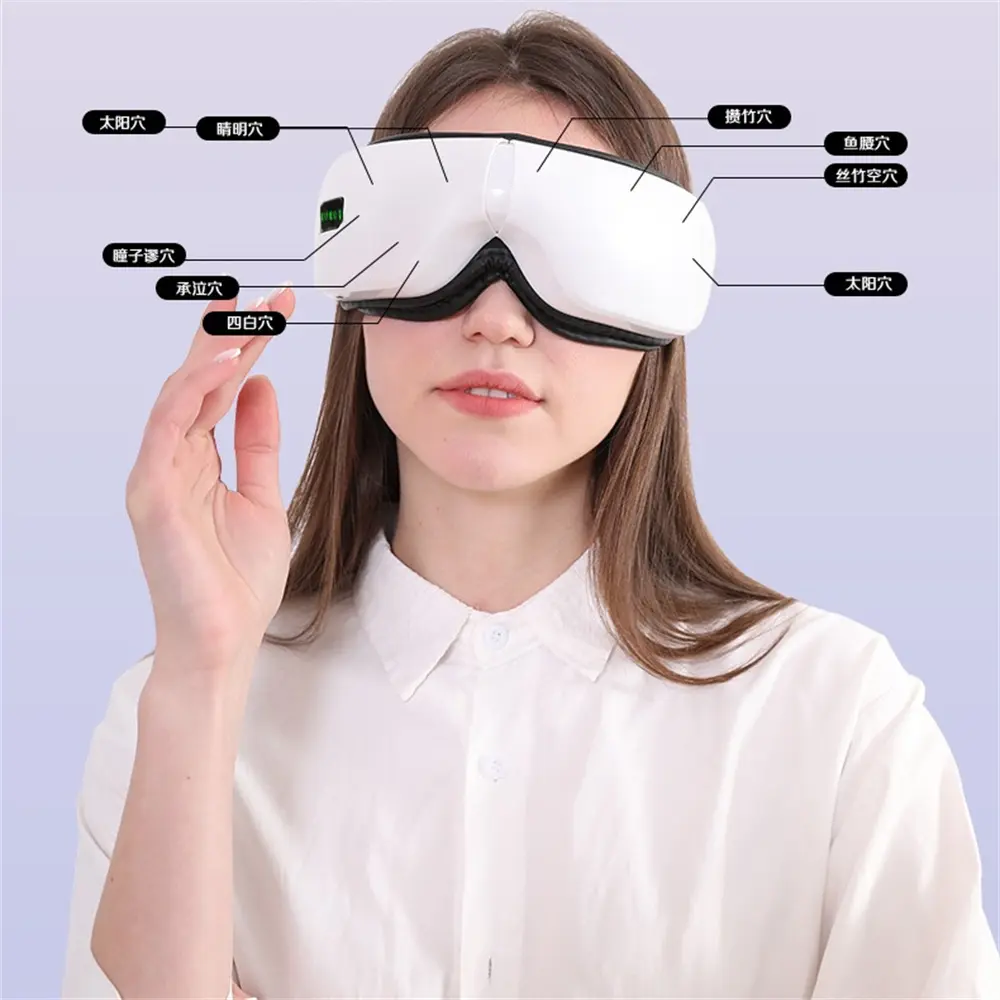 Eye Massager Air Pressure Massage Hot Compress Vibration Eye Protector Bluetooth Music Silent Eye Mask