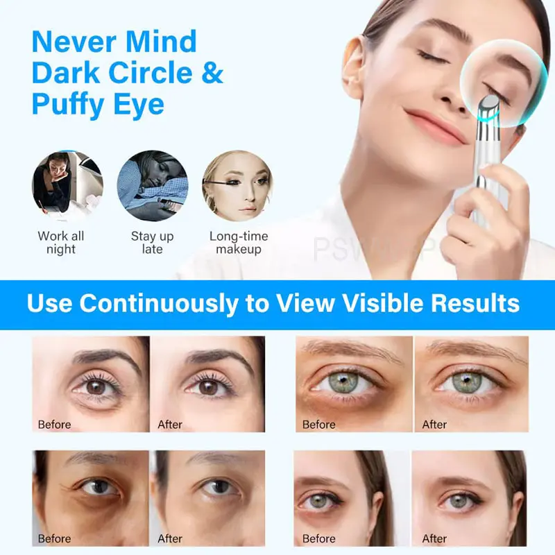 Electric Facial Massager Micro Vibration Eye Beauty Instrument For Relax Eye Dark Circles Eye Bags Wrinkles Puffiness