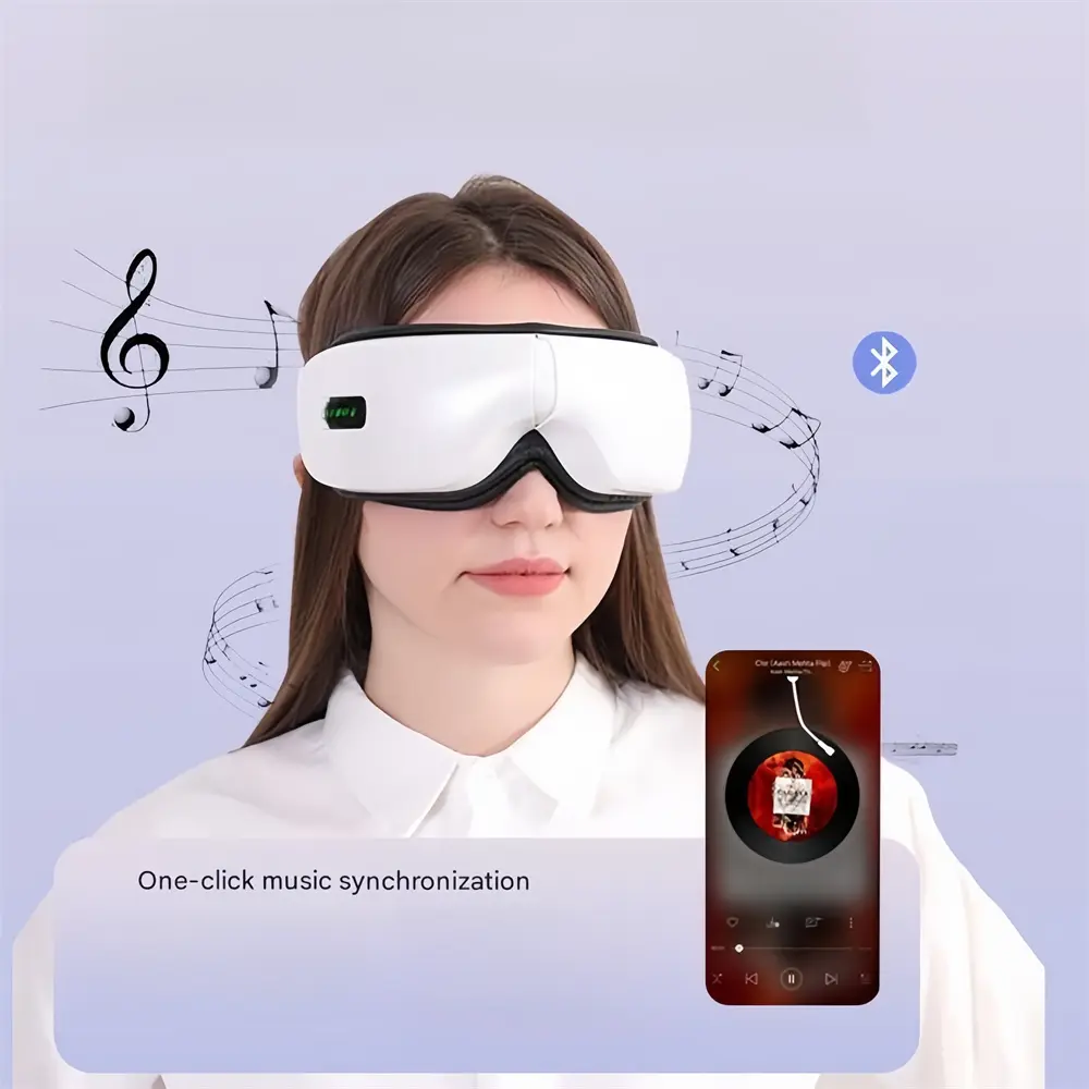 Eye Massager Air Pressure Massage Hot Compress Vibration Eye Protector Bluetooth Music Silent Eye Mask
