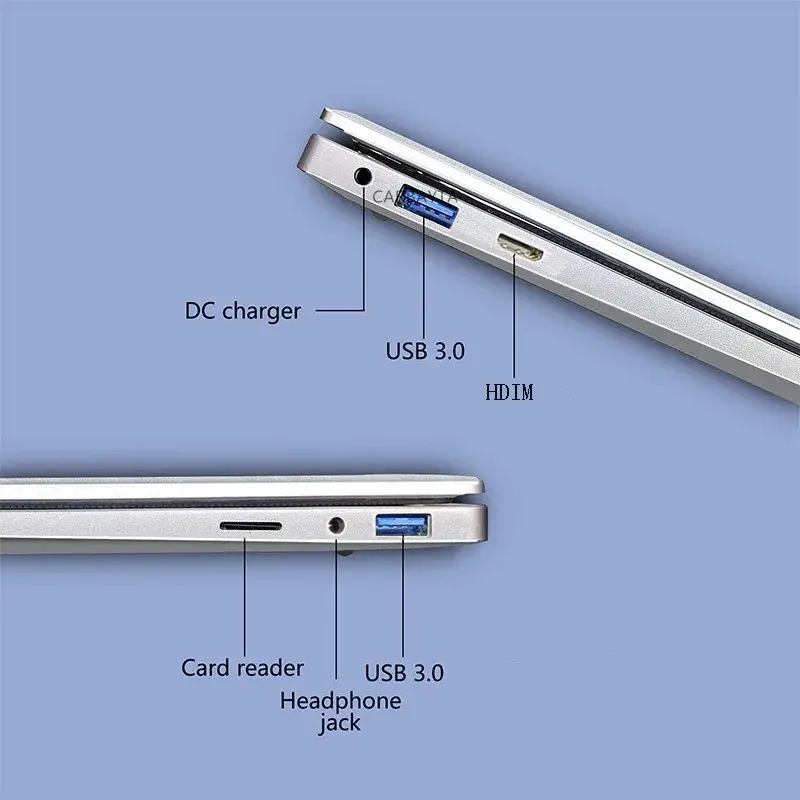 14.1 Inch Celeron N4000 Windows 11 Pro commercial office work Laptop - 8G RAM MAX 1TB SSD - 2.4G & 5.0G WiFi, Bluetooth