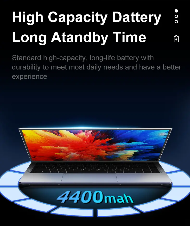 Fingerprint Unlock Notebook Windows 11 Portable Laptop Intel Celeron N95 15.6 Inch  8GB 16GB RAM 512GB 1TB SSD Office Computer