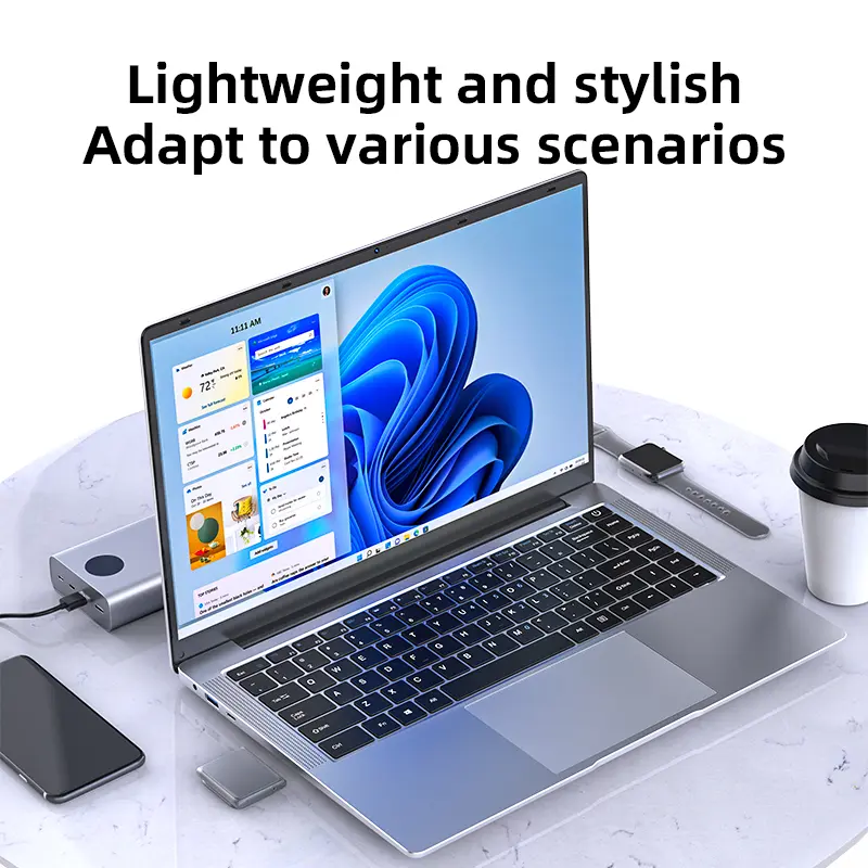 2025 Laptop Computer Windows 11 Notebook 14.1 Inch Intel Celeron N4000 12GB 512GB 1920*1080 Resolution Office Study PC computer