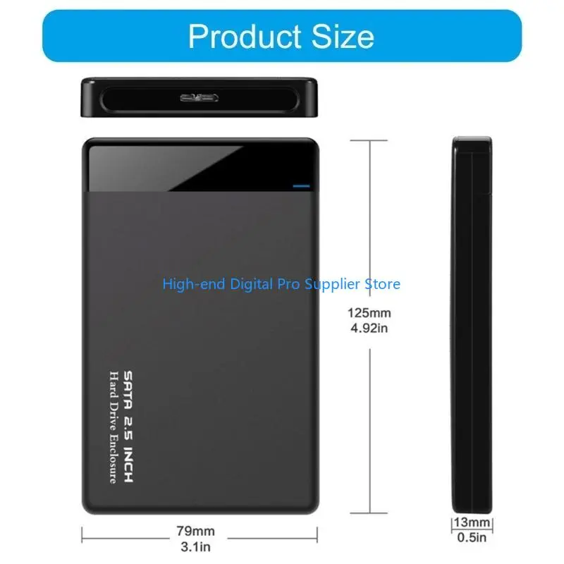 24TA USB3.0 2.5Inch Hard Drives Case SSDs Enclosure Hard Drives Disk Box Enclosure