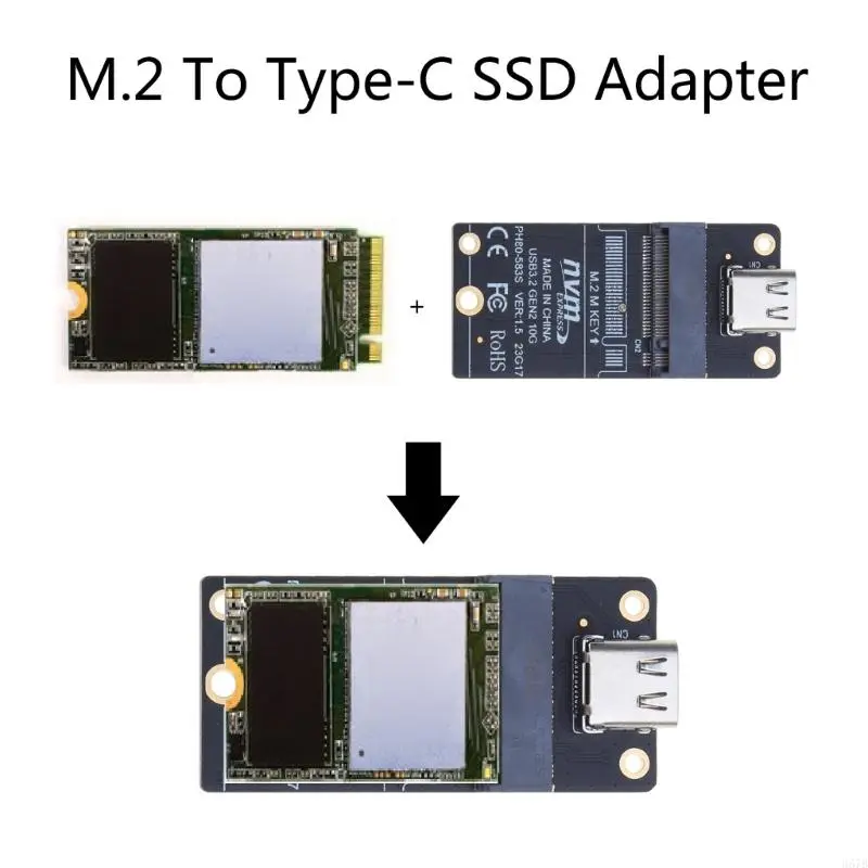 M. 2 to Type-C Solid Disk M2 NVME to USB3.1 Hard Disk Box Adapter Board 10Gbps