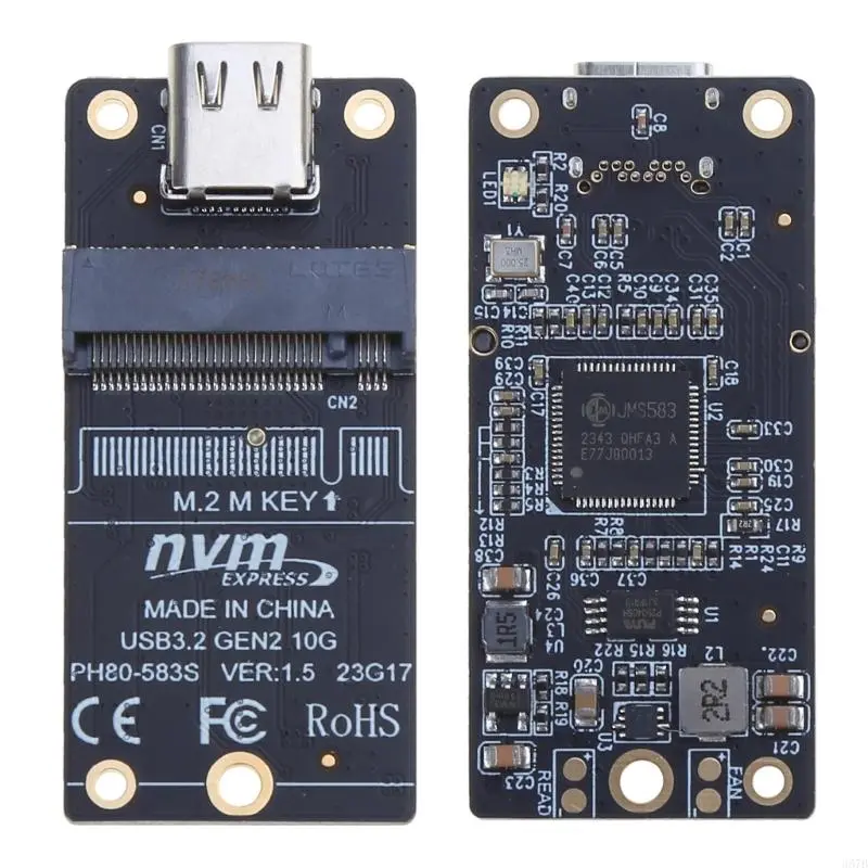 M. 2 to Type-C Solid Disk M2 NVME to USB3.1 Hard Disk Box Adapter Board 10Gbps