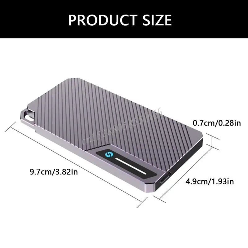M.2 2280 Enclosure for NVMe Drive 10Gbps Installation Hard Drive Box with LED Y4QD