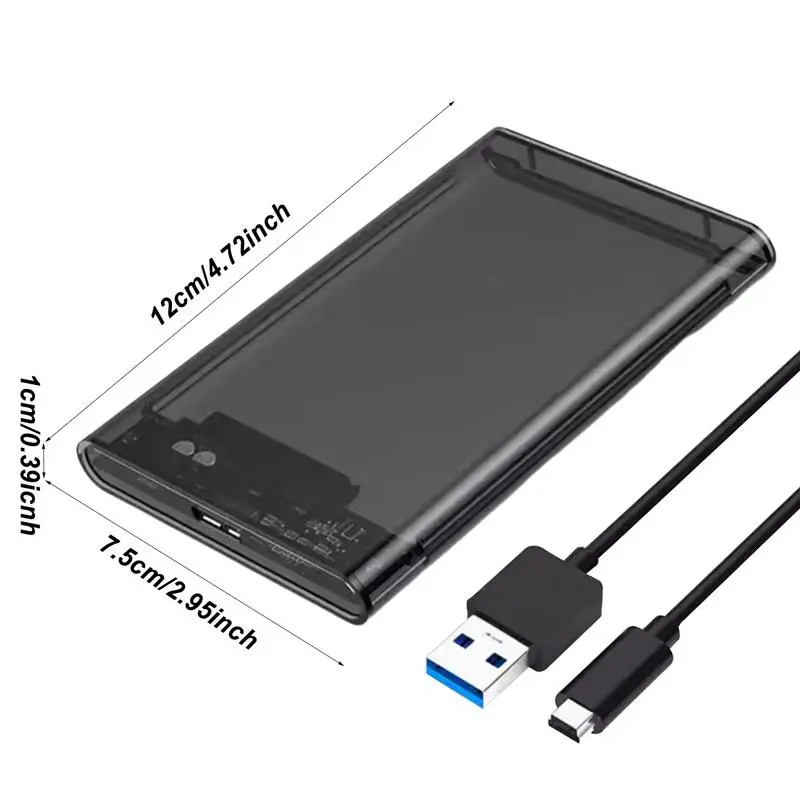 USB 3.0/2.0 toSATA III Hard Disk Case for 2.5 inch HDD SSD External Hard Drive Enclosure Harddisk Boxs Support SSD/HDD Box