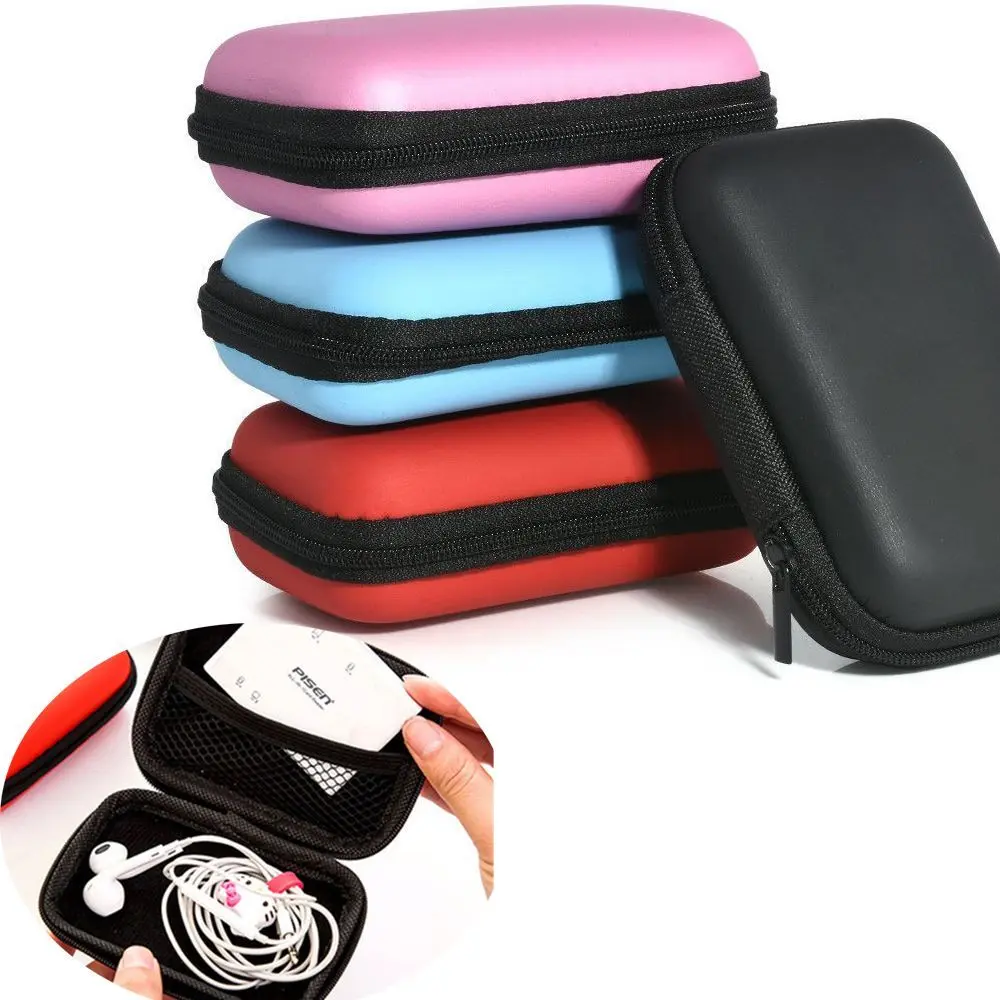 2.5" HDD Carry Case External Drive Protector Cover Zipper Pouch HDD Bag EVA Storage Box Hard Disk Case