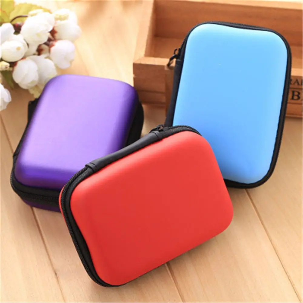 2.5" HDD Carry Case External Drive Protector Cover Zipper Pouch HDD Bag EVA Storage Box Hard Disk Case