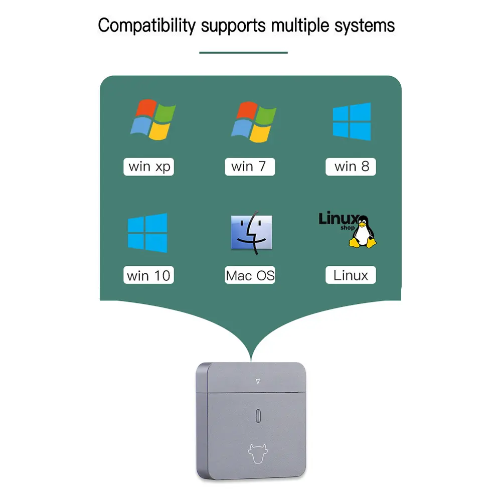 Mobile Solid State Disk Case Plug and Play M.2 NVMe 2230 Hard Disk Box USB3.2 Gen2 External SSD Case Aluminum Alloy for M2 2230