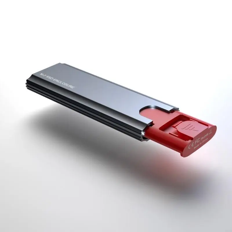 NVME SSD Enclosure USB3.1 Type-C -Gen2-Hard Drive Box Tool-free Installation