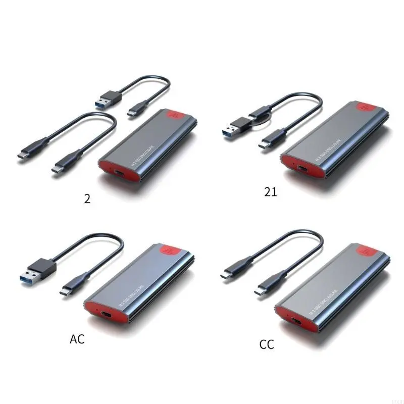 NVME SSD Enclosure USB3.1 Type-C -Gen2-Hard Drive Box Tool-free Installation