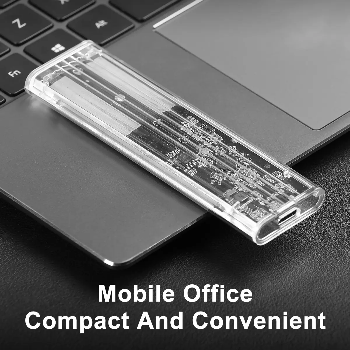 M.2 SSD Case NGFF SATA Hard Disk Box Type C USB 3.1 Transparent External SSD Case For 2230 2242 2260 2280 NGFF M.2 Harddisk Case
