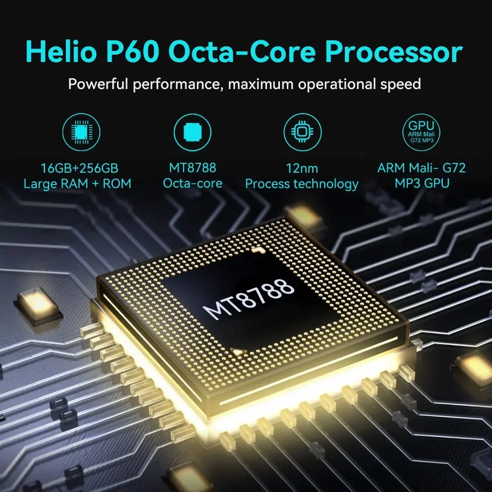 Cubot X30P, Smartphone Android 13, 48MP Five Camera, 16GB RAM, 256GB ROM, NFC, 6.4" FHD+ Hole-punch Screen, 4200mAh, 4G Phone