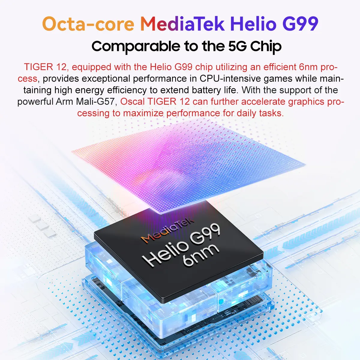 Blackview OSCAL TIGER 12 Smartphone Helio G99 6.78'' 120Hz 2.4K Display Cell Phone 8GB 128GB, 64MP, Mobile Phone Android13