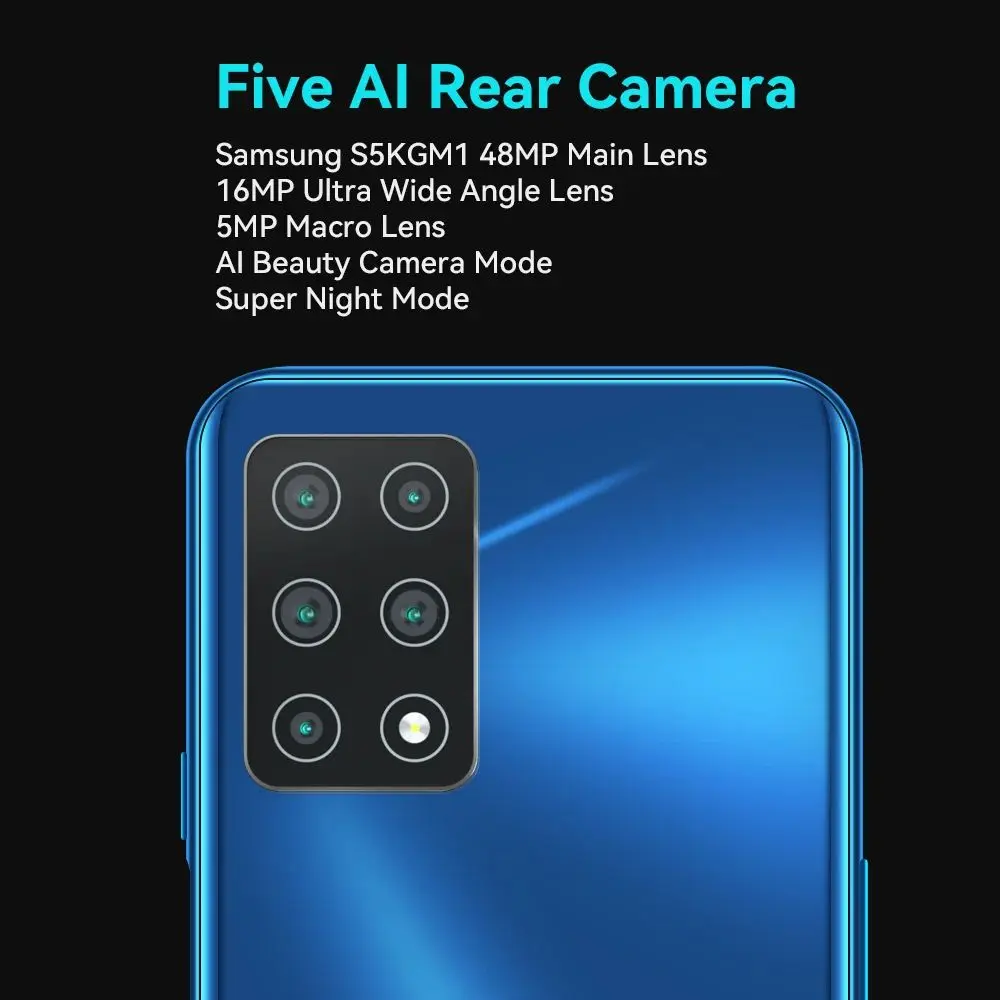 Cubot X30P, Smartphone Android 13, 48MP Five Camera, 16GB RAM, 256GB ROM, NFC, 6.4" FHD+ Hole-punch Screen, 4200mAh, 4G Phone