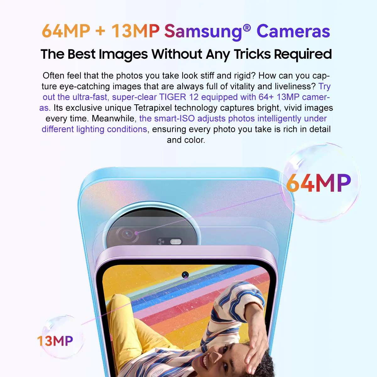 Blackview OSCAL TIGER 12 Smartphone Helio G99 6.78'' 120Hz 2.4K Display Cell Phone 8GB 128GB, 64MP, Mobile Phone Android13