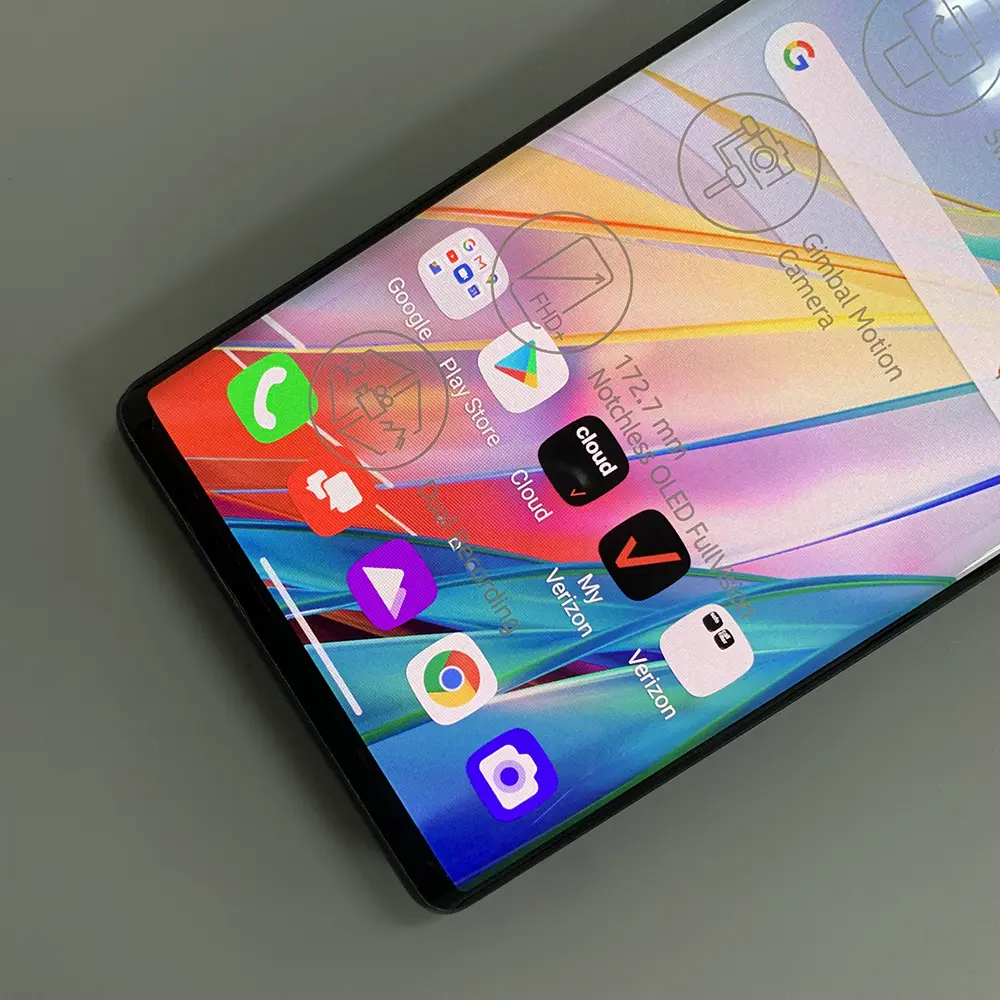 Original LG Wing LMF100N LMF100VM 5G Mobile Phone 8GB RAM 128GB/256GB ROM 6.8 inches Single/Dual SIM Octa Core Android CellPhone