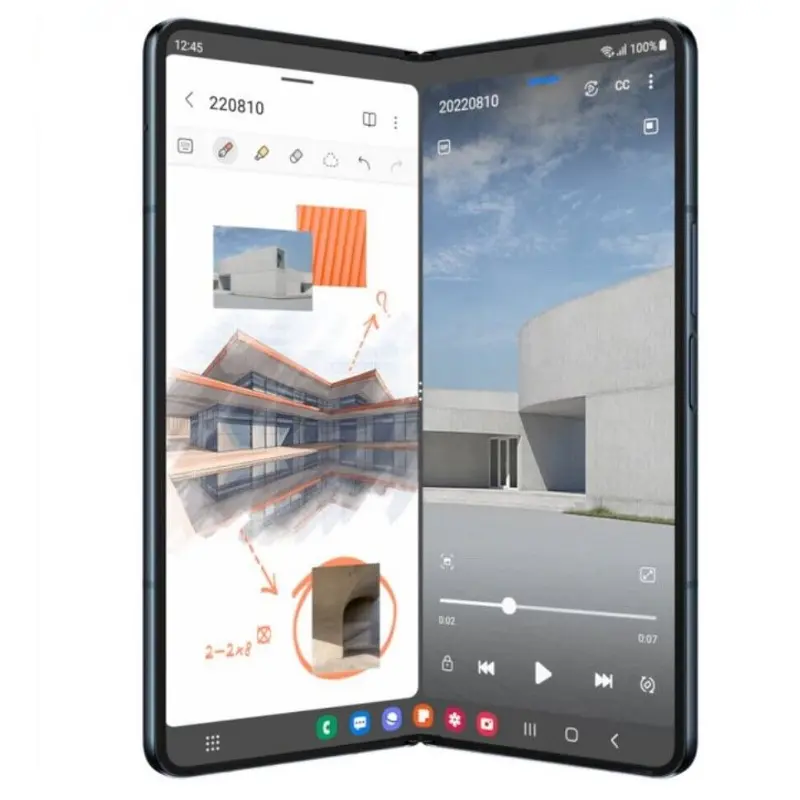 Samsung Galaxy Z Fold 4 Fold4 5G F936U1 F936N F936B 7.6" Foldable RAM 12GB ROM 256/512GB NFC Snapdragon 99% New Cell Phone