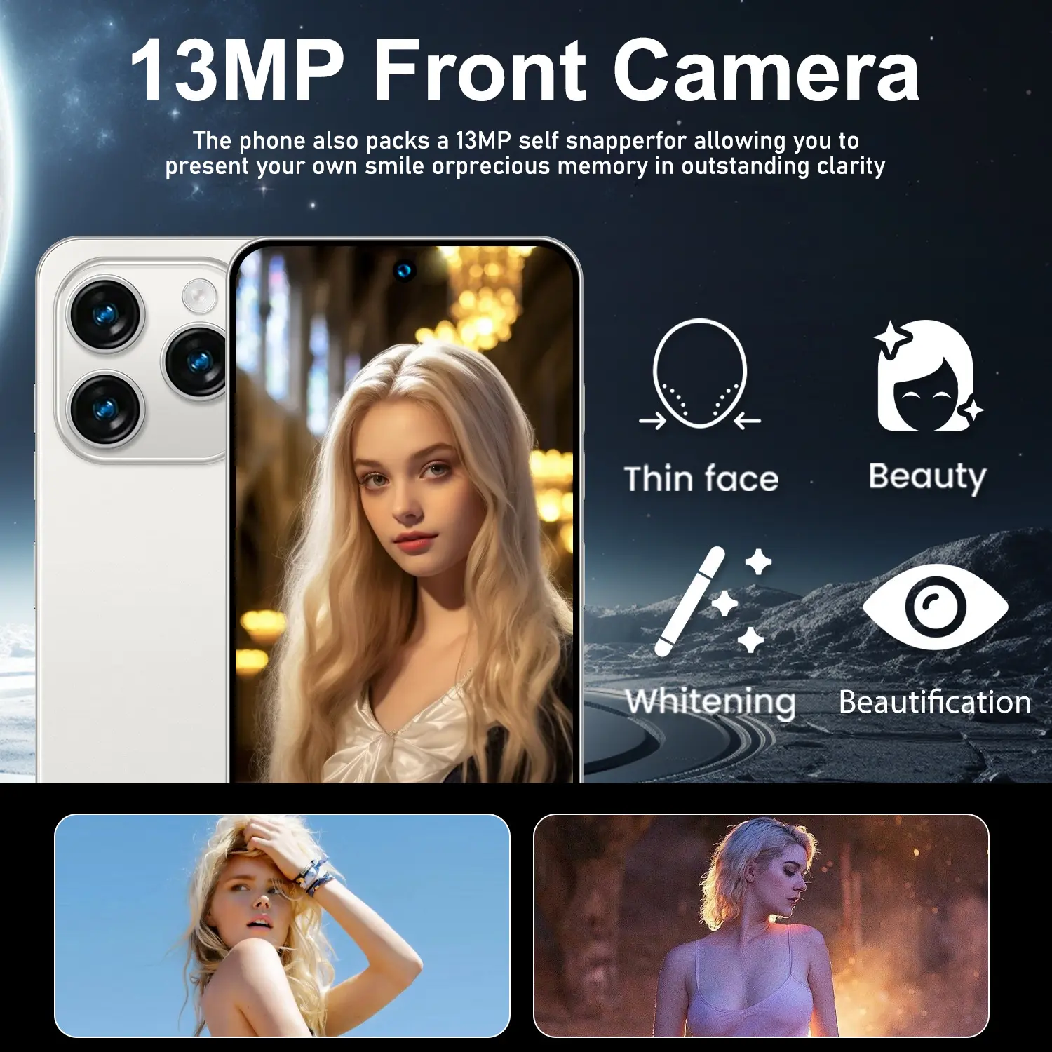 Note 14 Pro,Smartphone Cellphones Android 10,6.8 inch Screen,8+256GB,13+24MP,Mobile phone,5000mAh Google Play Store,Phone