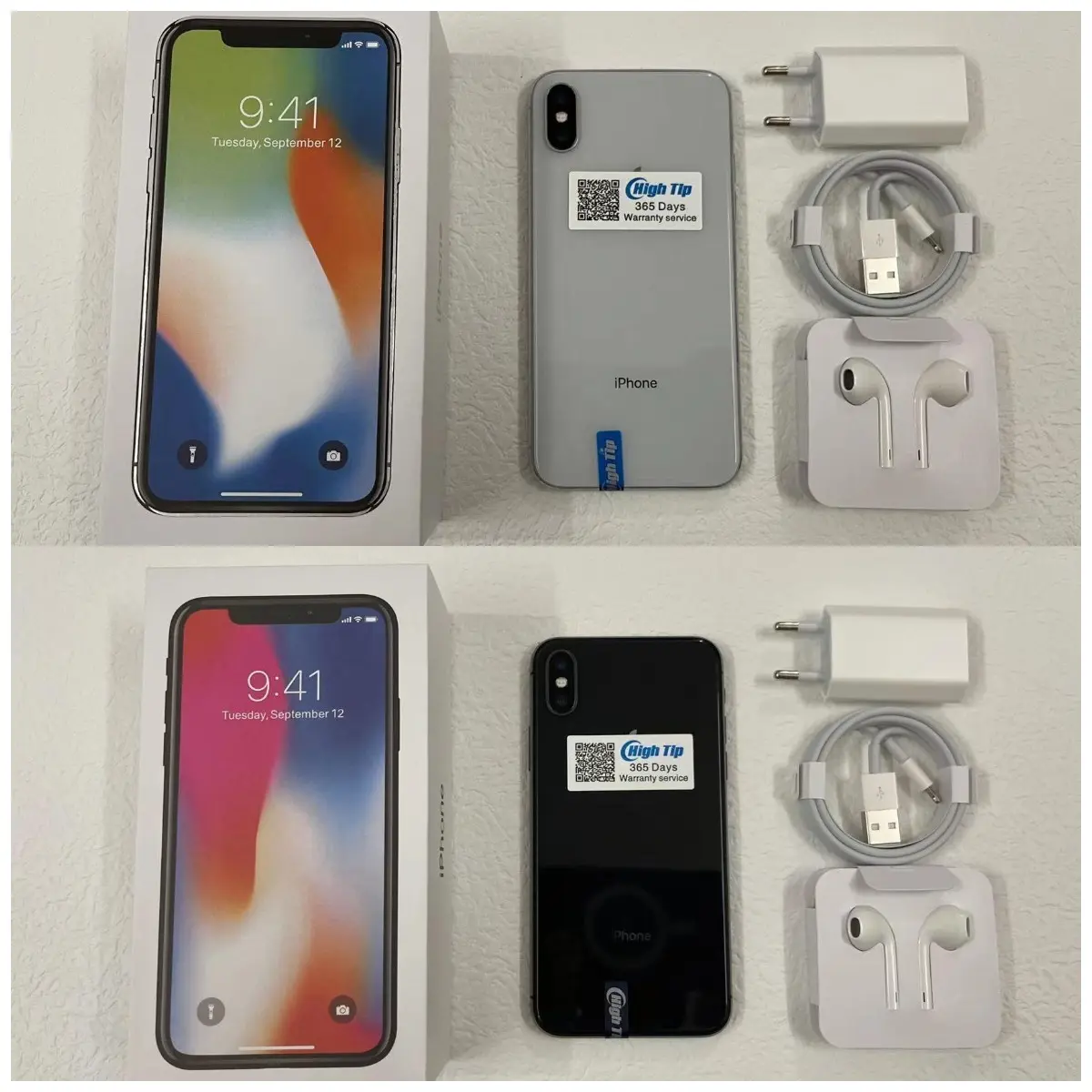 Original Unlock Apple iPhone X Face ID 64GB/256GB ROM iOS A11 5.8" 3GB RAM 12MP Hexa Core Dual Camera 4G LTE USED Mobile Phone