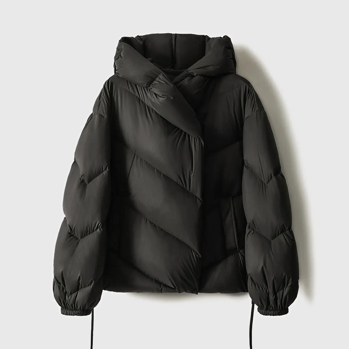 2023 Winter Coat Women New Short Lightweight White Duck Down Coat Hooded Loose Warm Bread Puffer Jacket Female Outerwear