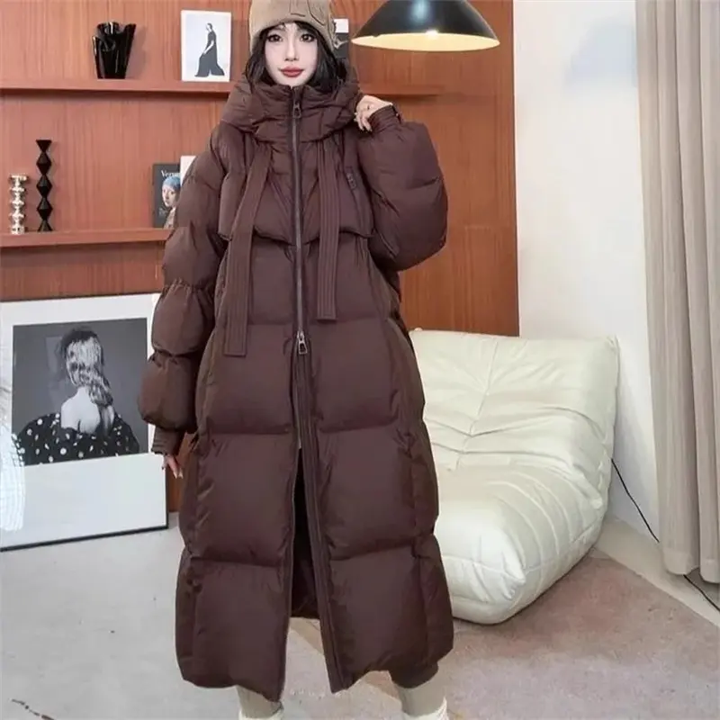 2024 New Winter Coat Women Thicken Warm Oversized Hoodies Casual Loose Jacket Korean Autumn Winter Fashion Down Cotton Parkas