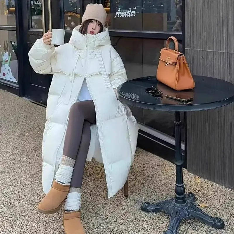 2024 New Winter Coat Women Thicken Warm Oversized Hoodies Casual Loose Jacket Korean Autumn Winter Fashion Down Cotton Parkas