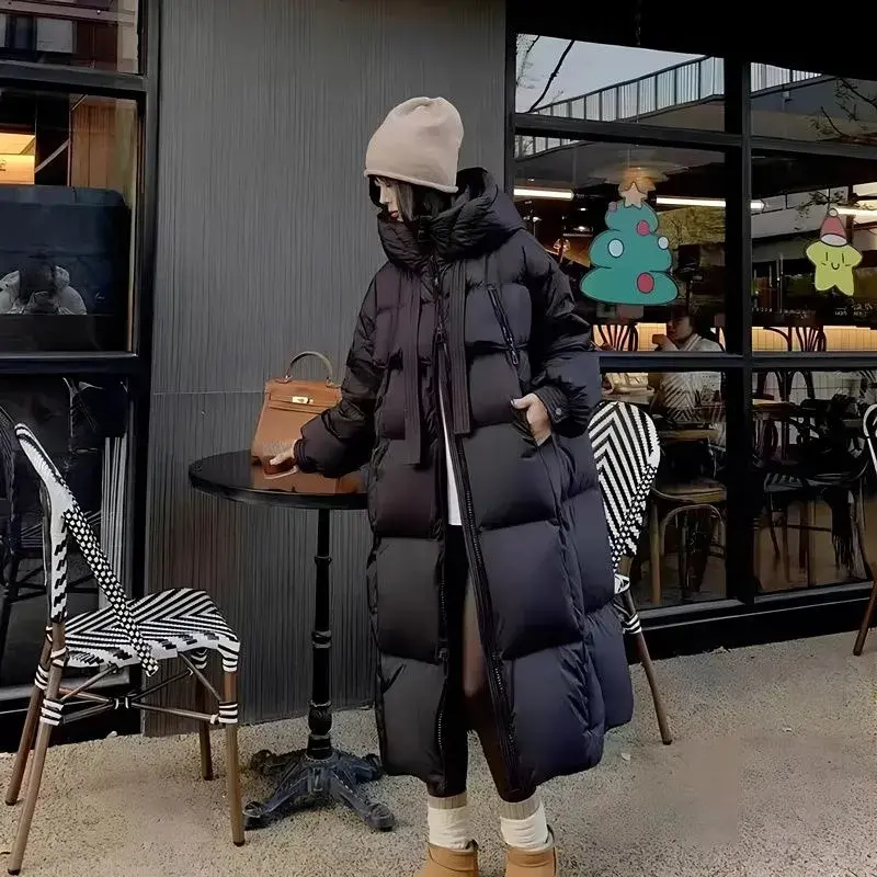 2024 New Winter Coat Women Thicken Warm Oversized Hoodies Casual Loose Jacket Korean Autumn Winter Fashion Down Cotton Parkas