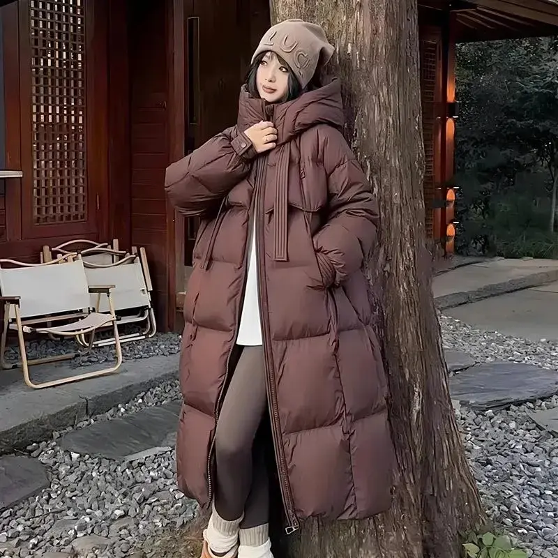2024 New Winter Coat Women Thicken Warm Oversized Hoodies Casual Loose Jacket Korean Autumn Winter Fashion Down Cotton Parkas