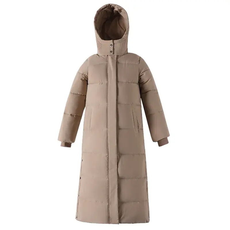 Women Parkas Long Coats Hooded Coat Maxi Autumn Casual Loose Thick Warm Outerwear Coat Jackets Elegant Splice Winter Jacket