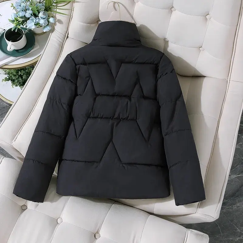 2025 New Winter Coats Women Parka Cotton Casual Jackets Thick Warm Overcoat Female Short Outerwear Black Khaki Clothes