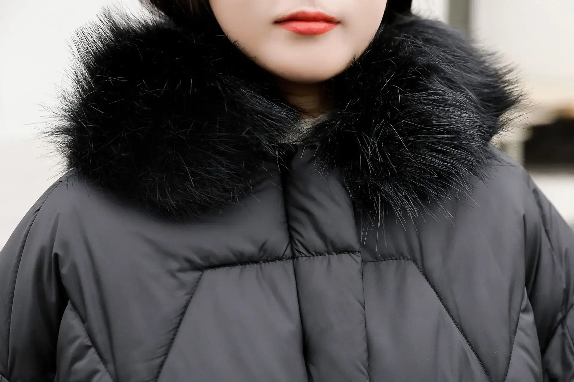 Fur Collar Coat Parkas Coats Women Autumn Winter Jackets 2024 Y2k Casual Zipper Thick Warm Pockets Maxi Elegant Splice Loose