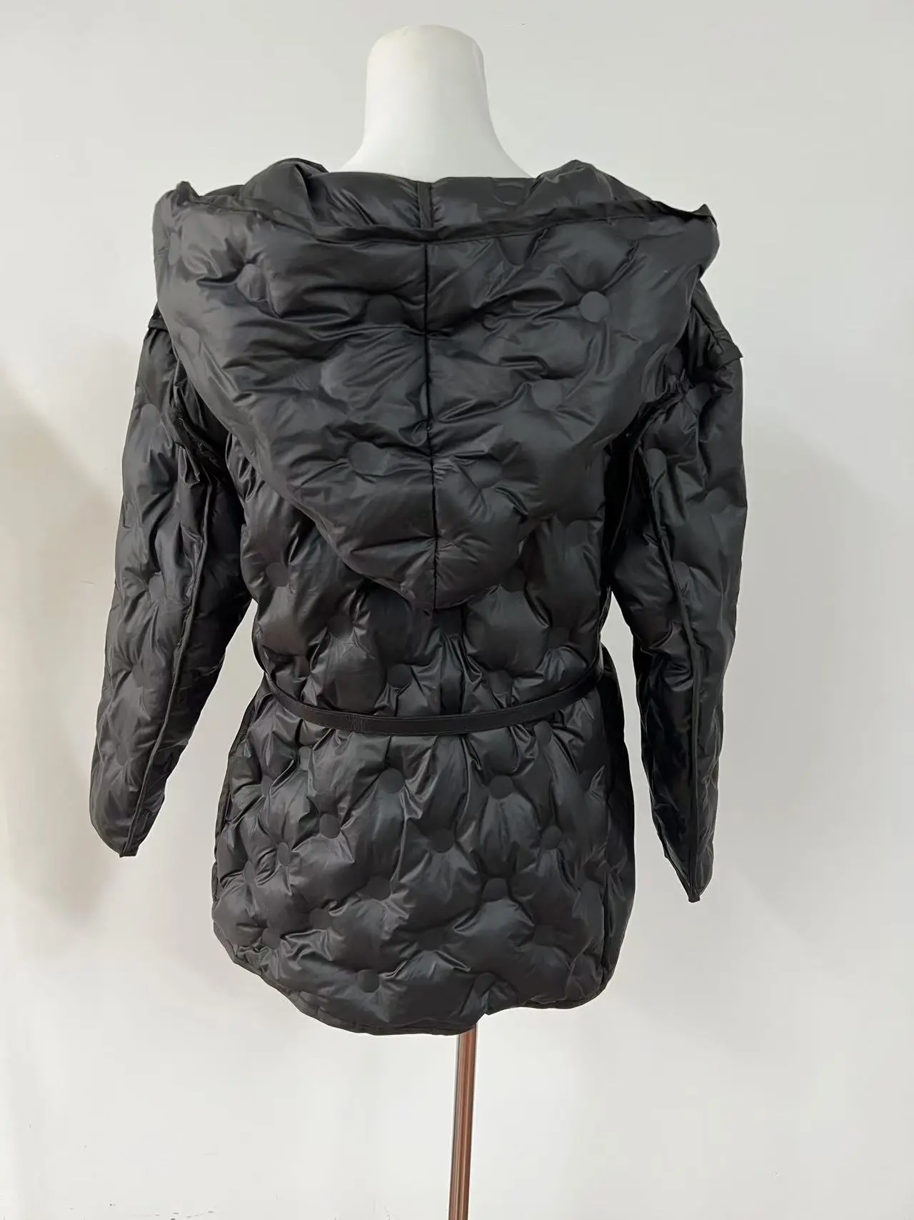 Winter Clothes New Fashion Temperament Waist Slimming Parka Hooded Down Jacket for Women Thick Warm Black Coat Women Clothing