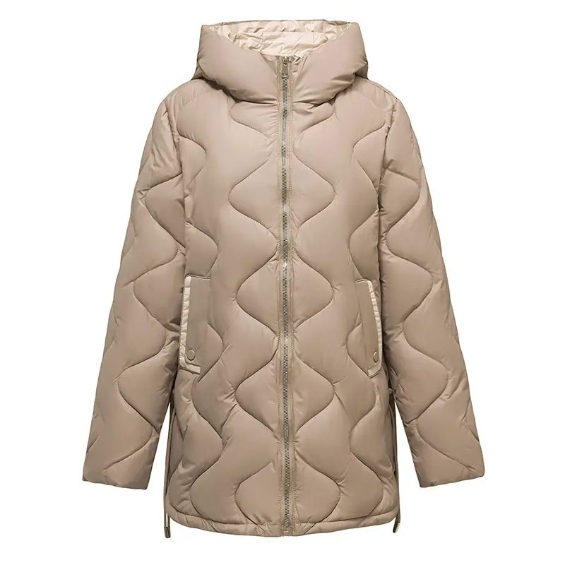2024 New Winter Jacket Parkas Women Coat Fur Collar Hooded Overcoat Female Jacket Parka Thick Warm Cotton Padded Outwear