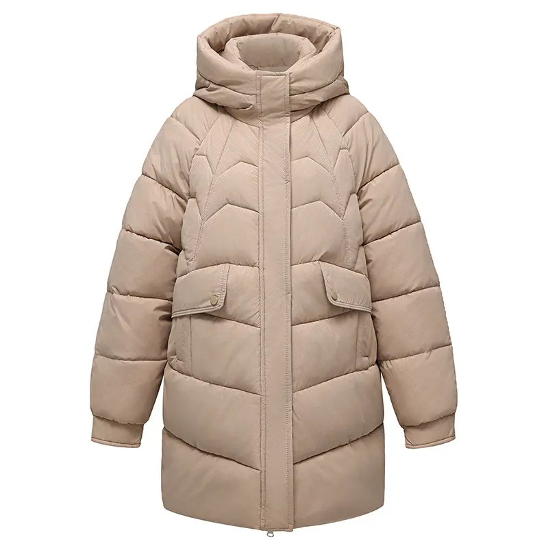 New Winter Women Parka Hooded Jackets Thicken Warm Cotton-padded Puffer Coats Casual Long Parkas Clothes Loose Outerwear