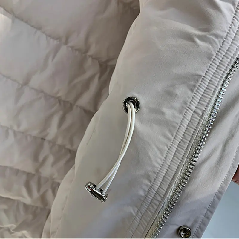 Warm Down Snow Jacket Women's 2025 Winter New Fashion 90%White duck down Hooded Coats Casual Female Long Parkas Overcoat