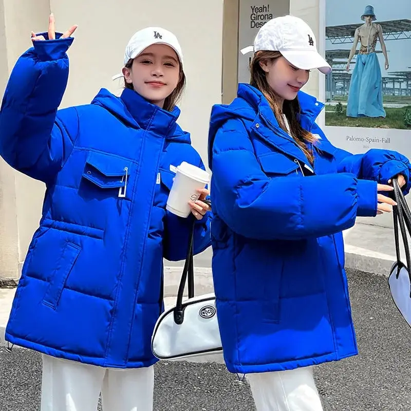 Women's Parkas 2023 New Winter Jacket Thicken Overcoat Parka Down Cotton Coat Bread Clothes Korean Version Loose Outwear
