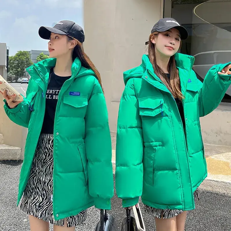 Women's Parkas 2023 New Winter Jacket Thicken Overcoat Parka Down Cotton Coat Bread Clothes Korean Version Loose Outwear