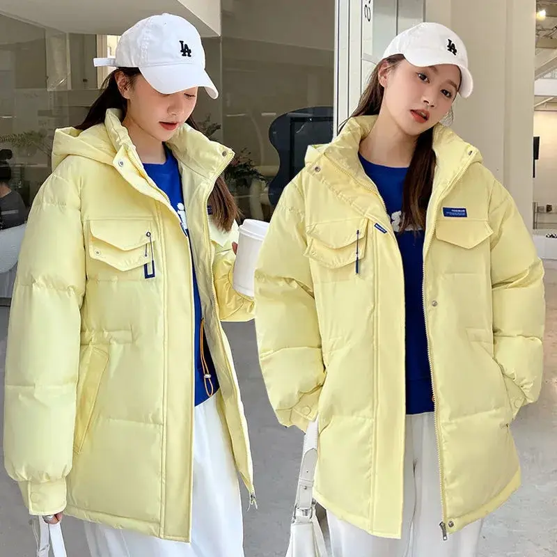 Women's Parkas 2023 New Winter Jacket Thicken Overcoat Parka Down Cotton Coat Bread Clothes Korean Version Loose Outwear