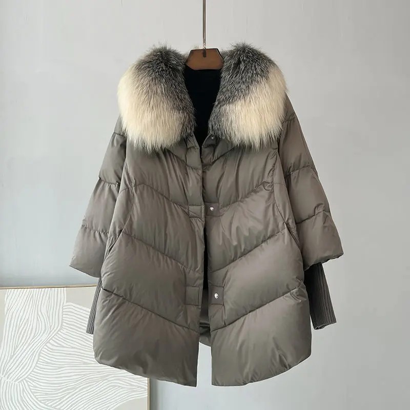 new winter Parka high-end thick warm down Cotton jacket women Fashion Long sleeve padded Clothes Female loose overcoat tide T827