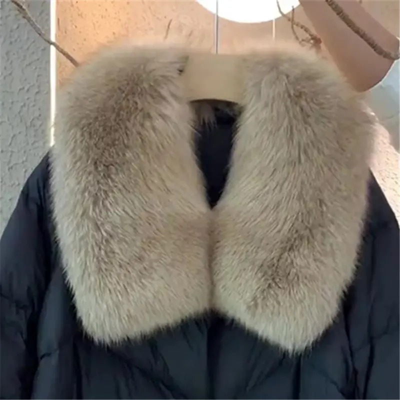 new winter Parka high-end thick warm down Cotton jacket women Fashion Long sleeve padded Clothes Female loose overcoat tide T827