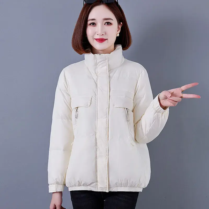 Plus Size Winter Thickened Fashionable Women's down Jacket Lightweight Casual Outerwear Warm Long Sleeve Coat for Cold Weather