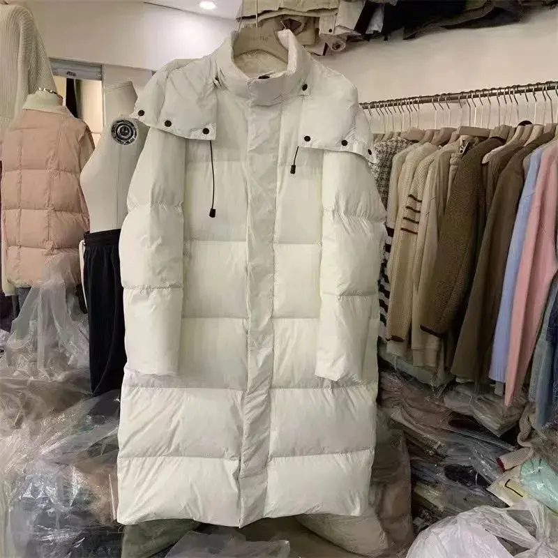 2024 Women Cotton Padded Jacket Korean Lady Long Styles Puffer Coat Autumn Winter Female Loose Thicken Warm Parkas Clothes