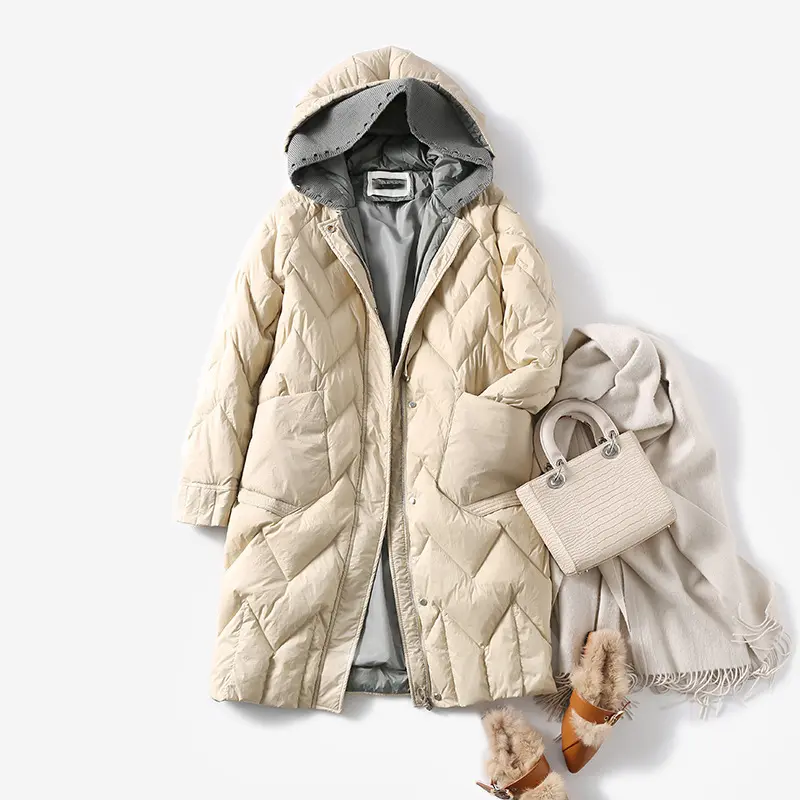 SEDUTMO Winter Long Oversize Duck Down Jacket Women Fashion Warm Thick Coat Autumn Casual Slim Hooded Puffer Jacket ED1416