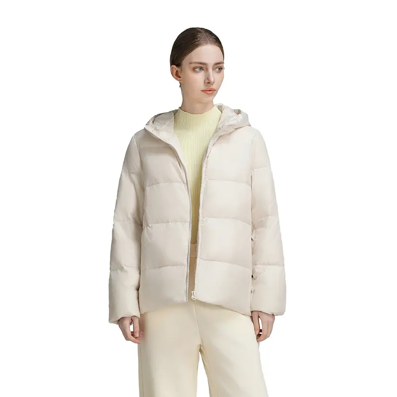 CLARKE QUEEN 2025 Newouterwear Women's Autumn/Winter Down Jacket White Duck Short Thickened Light Weight Puffer Casual Thickened