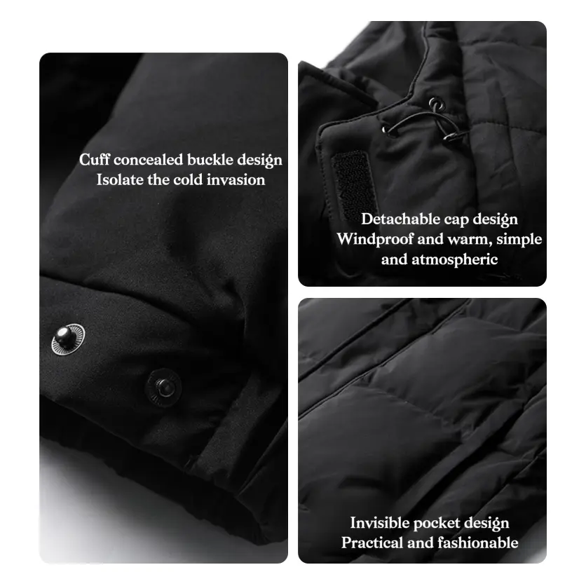 CLARKE QUEEN 2025 Winter Down Jacket 95% White Goose Long Over-the-Knee Thickened Fitted and Warm Coat Padded Casual Thickened