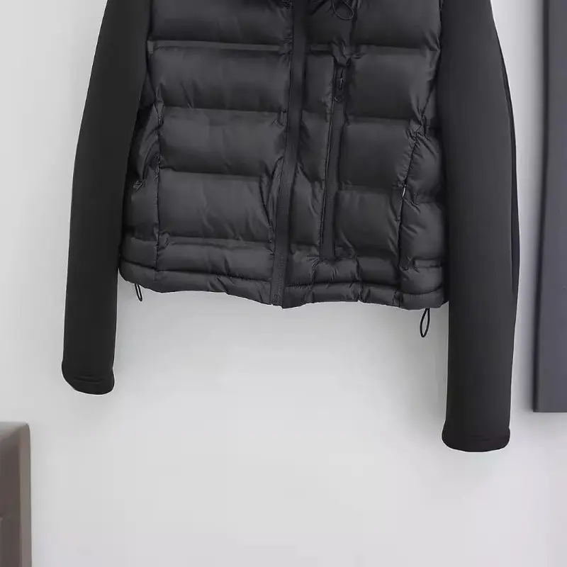Winter Women Parkas Stand Collar Zipper Closure Coat Jacket Elegant Long Sleeves Windproof Heat Retention Padded Down Coat