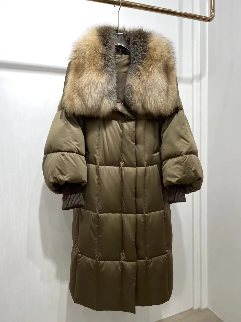 2025 New Real Big Fox Fur Collar Winter Jacket Women Natural X-Long Loose Thick Warm 90% Goose Down Coat Outerwear Streetwear